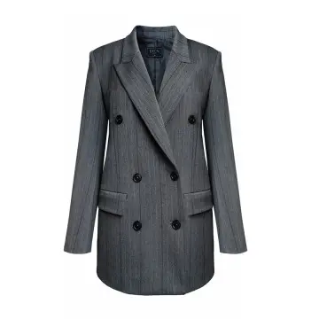 DYON D25-9502-1 Pinstriped Blazer: Timeless Tailoring with Modern Ease