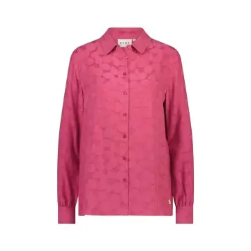 Women's Viscose-Cotton Satin Jacquard Blouse